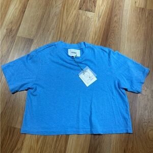 Pistola Blue Cropped box Tee